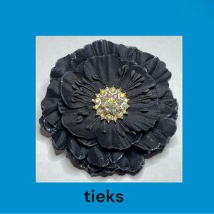 Tieks Black Flower